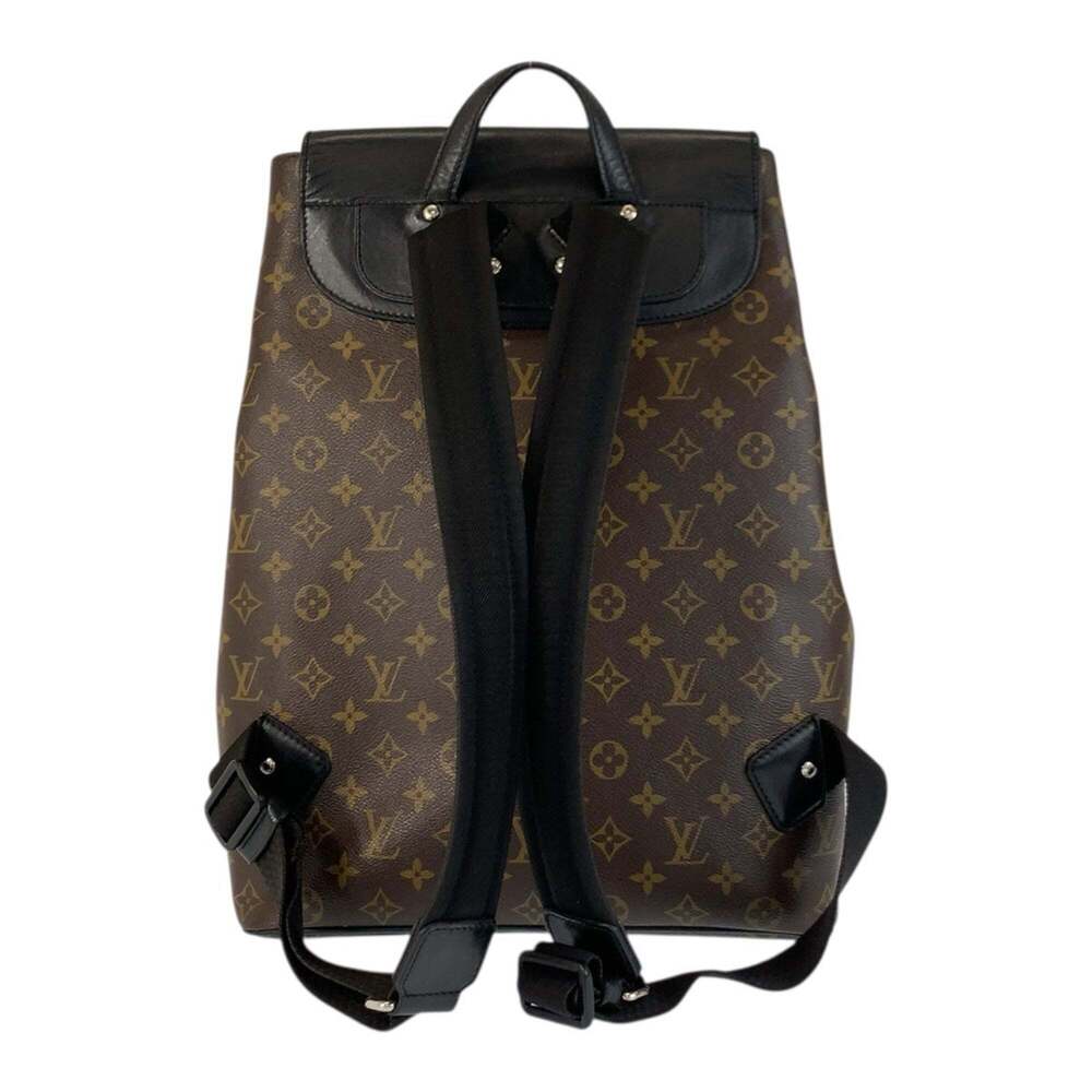 LOUIS VUITTON Authentic Black Monogram Leather Backpack - Picture 2 of 10